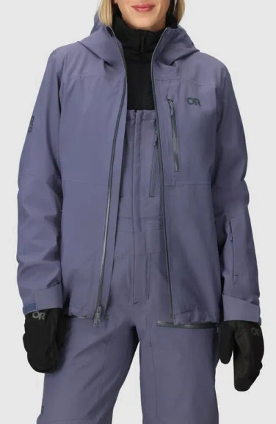 Outdoor Research Cloudchaser 3l Waterproof Snow Jacket In Blue