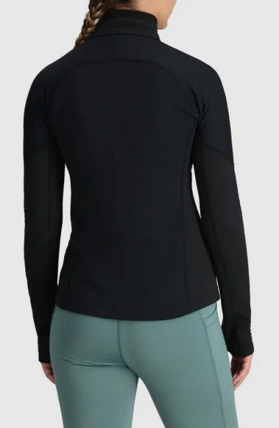 Outdoor Research Deviator Fleece Half Zip Pullover In Green