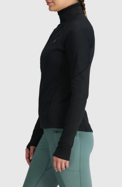 Outdoor Research Deviator Fleece Half Zip Pullover In Green