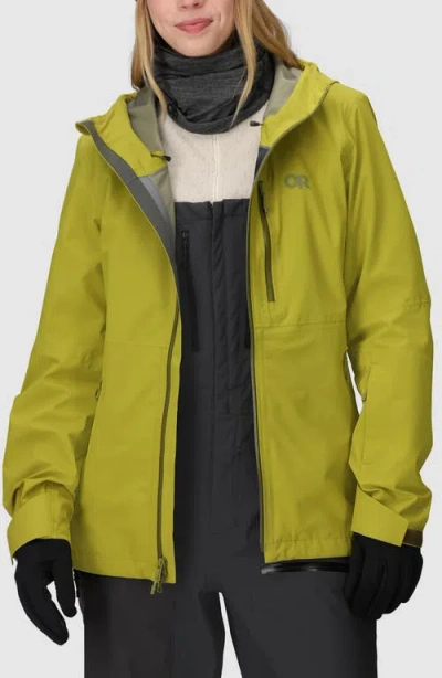 Outdoor Research Cloudchaser 3l Waterproof Snow Jacket In Green