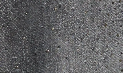 Hugo Boss Boss Orange Slouchy Rhinestone Wide Leg Jeans In Gray