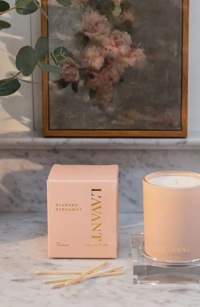 L'avant Collective Blushed Bergamot Candle In Pink
