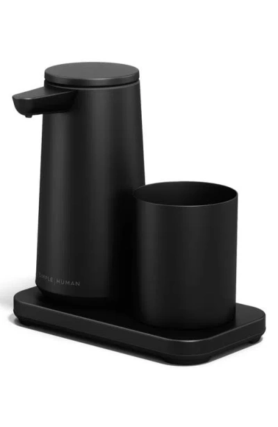 Simplehuman Rechargeable Sensor Pump Foam Soap Dispenser With Caddy Cup In Black