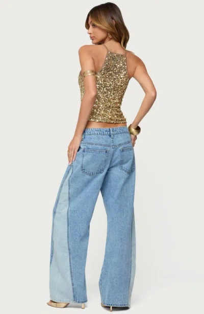 Edikted Pasha Sequin Tank Top In Multi