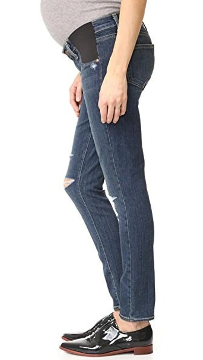 Shop Paige Maternity Verdugo Ankle Jeans In Adira Destructed