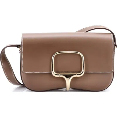 Pre-owned Hermes  Hermes Della Cavalleria Elan Shoulder Bag Tadelakt In Neutral