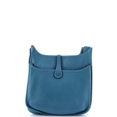 Pre-owned Hermes  Hermes Evelyne Bag Gen Iii Clemence Pm In Burgundy