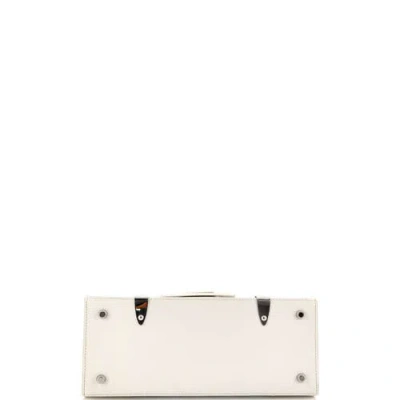 Pre-owned Goyard  Goyard Saigon Top Handle Bag Coated Canvas With Leather Pm In Multi