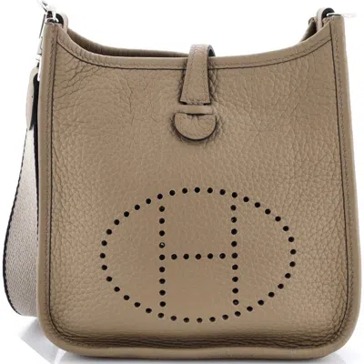 Pre-owned Hermes  Hermes Evelyne Bag Gen Iii Clemence Tpm In Brown