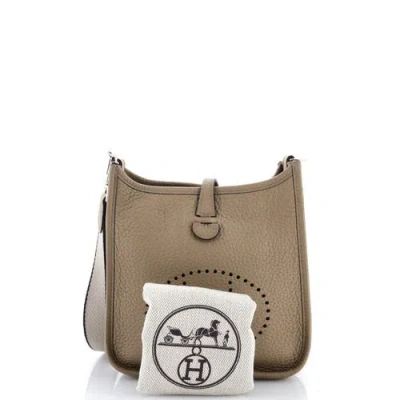 Pre-owned Hermes  Hermes Evelyne Bag Gen Iii Clemence Tpm In Brown