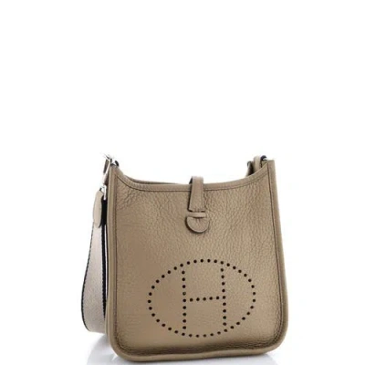 Pre-owned Hermes  Hermes Evelyne Bag Gen Iii Clemence Tpm In Brown