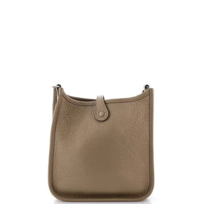 Pre-owned Hermes  Hermes Evelyne Bag Gen Iii Clemence Tpm In Brown