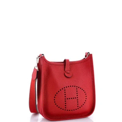 Pre-owned Hermes  Hermes Evelyne Bag Gen Iii Clemence Tpm In Neutral