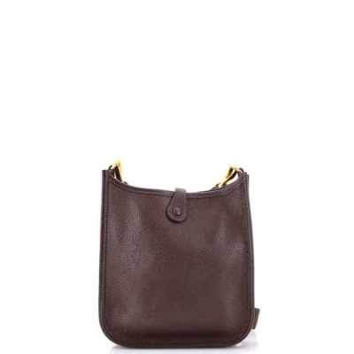 Pre-owned Hermes  Hermes Evelyne Bag Gen Iii Barenia Faubourg Tpm In Brown