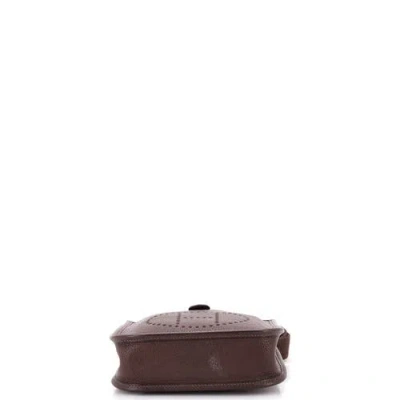 Pre-owned Hermes  Hermes Evelyne Bag Gen Iii Barenia Faubourg Tpm In Brown