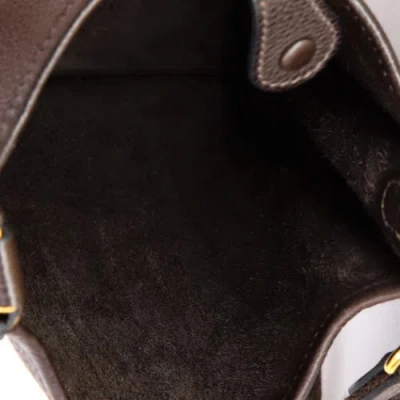 Pre-owned Hermes  Hermes Evelyne Bag Gen Iii Barenia Faubourg Tpm In Brown