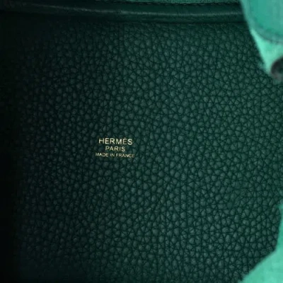 Pre-owned Hermes  Hermes Picotin Lock Bag Clemence Pm In Green
