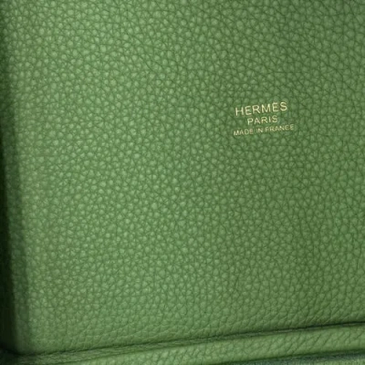 Pre-owned Hermes  Hermes Picotin Lock Bag Clemence Pm In Green
