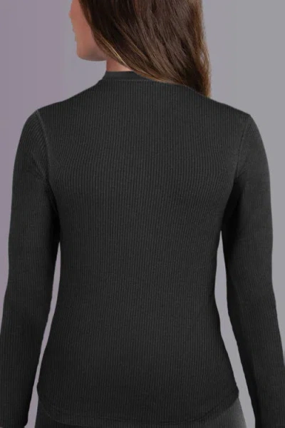 Watson's Therma Rib Long Sleeve Thermal Crew In Black