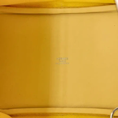 Pre-owned Hermes  Hermes Cargo Picotin Lock Bag Canvas And Swift Pm In Yellow