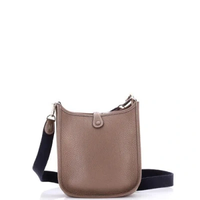 Pre-owned Hermes  Hermes Evelyne Bag Gen Iii Clemence Tpm In Brown