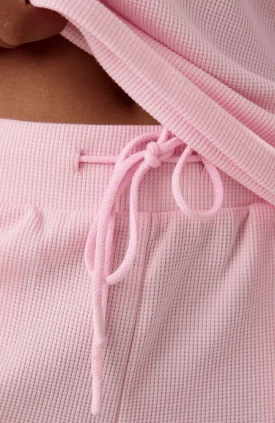 Kindred Bravely Waffle Maternity & Nursing Lounge Set In Pink