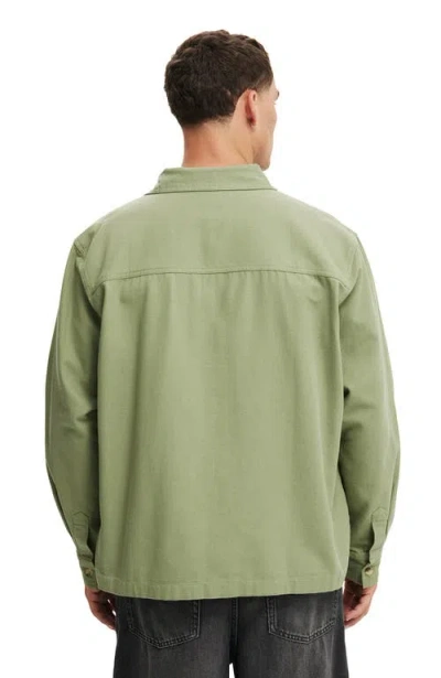 Cotton On Boxy Overshirt In Green