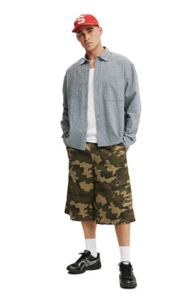 Cotton On Hudson Long Sleeve Shirt In Blue