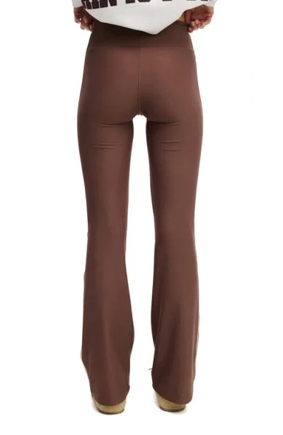 Cotton On Body Active Fleece Lined Flare In Brown