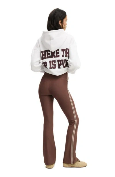 Cotton On Body Active Fleece Lined Flare In Brown