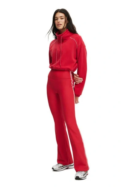 Cotton On Body Active Fleece Lined Flare In Red
