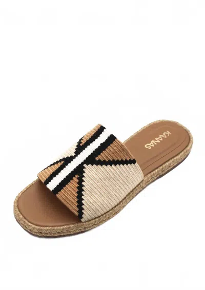 Kaanas Women's Kaena Handwoven Espadrille Sandal In Coffee In Brown
