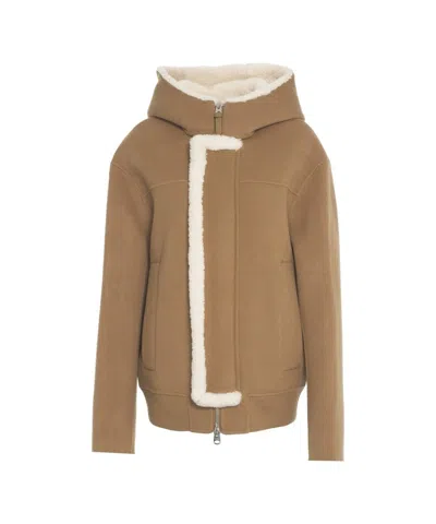 Mackage Jay' Wool Bomber Jacket In Brown