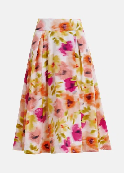 Essential Antwerp Women's Hosanna Pleated Midi Skirt In Off White In Multi