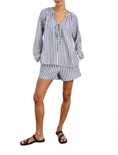 Rails Striped Leighton Shorts In Blue In Blue