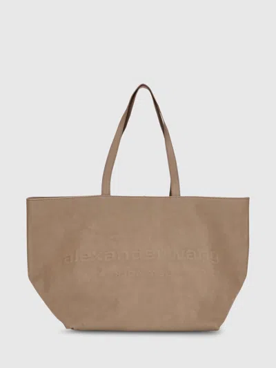 Alexander Wang Beige Nylon Shoulder Bag In Brown
