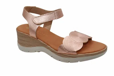 Eric Michael Women's Honey Sandals In Peach Metallic In Multi