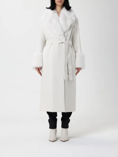 Twinset Coats Sale Pepe Neve/silver In White