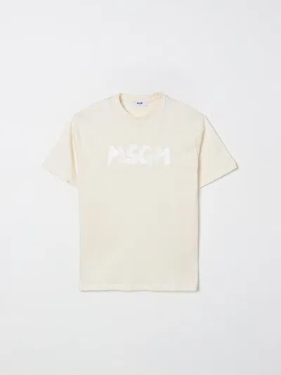 Msgm T-shirt  Kids Kids Color Cream In Neutral