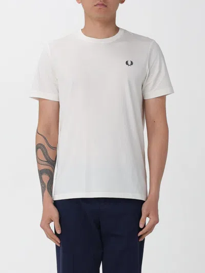 Fred Perry Classic Crew Neck Tee In White