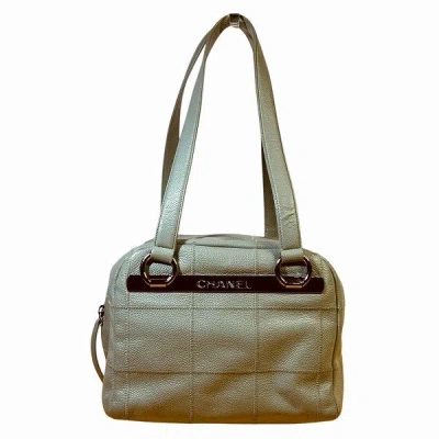 Pre-owned Chanel Choco Bar Shoulder Bag In Black