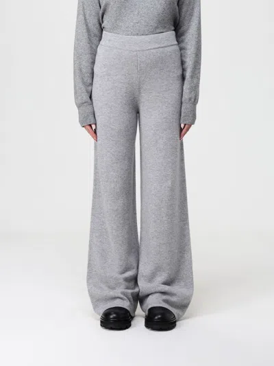 Max Mara Cashmere Wool Trousers In Gray