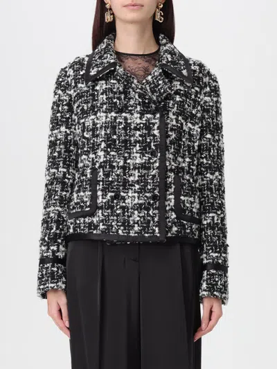 Dolce & Gabbana Wool-blend Check Double-breasted Jacket In Multi