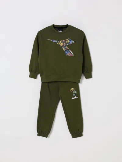 Diadora Suit  Kids Color Green In Green