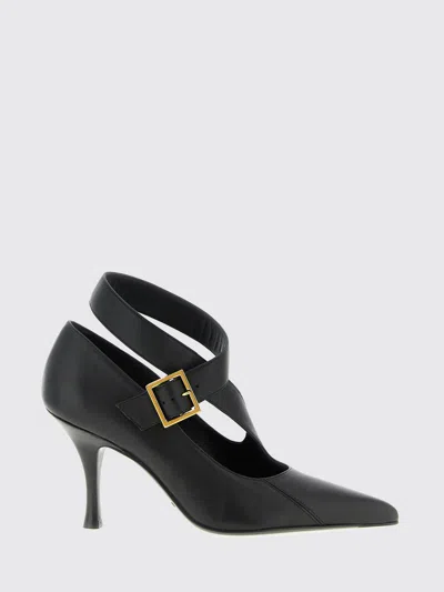 Khaite Buckle Heeled Pumps In Black