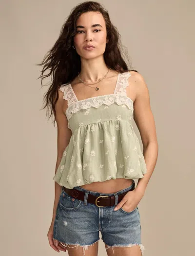 Lucky Brand Women's Floral Embroidered Swing Tank In Multi