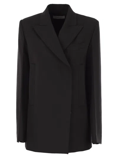 Sportmax Long-sleeved Suit Jacket In Black
