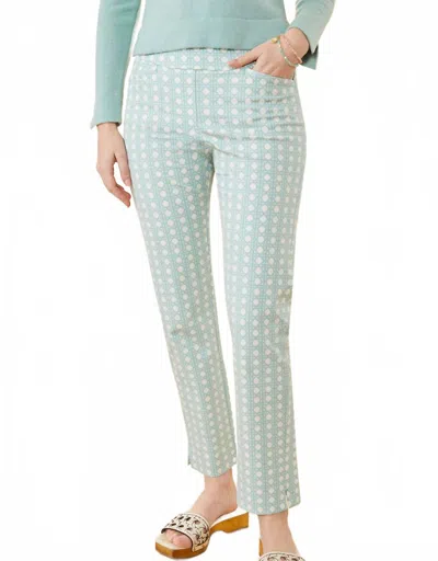Spartina 449 Maren Pull-on Pant In Calm Waters Surf Cane In Green