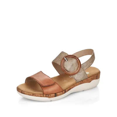 Remonte Women's Jocelyn Fifty Three Sandal In Taupe In Brown