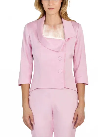 Hilton Hollis Liquid Suiting Jacket In Petal In Pink